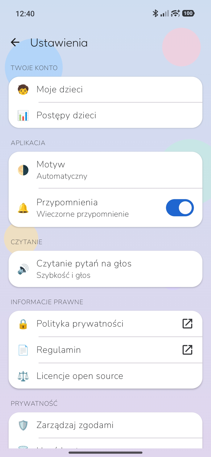 Ustawienia